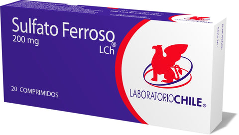 Sulfato Ferroso 200Mg X20Com.