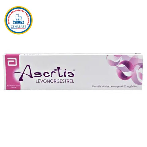 Asertia (levonorgestrel) 20mcg x 1 Sist. Intrauterino (CENABAST)