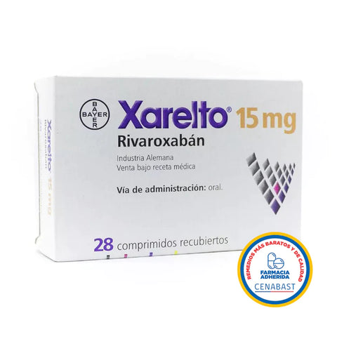 Xarelto (Rivaroxabán) 15 mg x 28 Comp. (Cenabast)