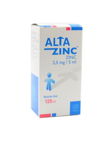 Alta zinc 2.5 mg/5 ml solucion oral 120 mL