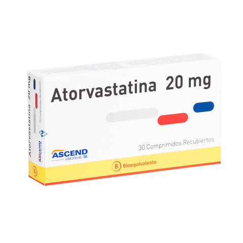 Atorvastatina 20Mg X 30Comp
