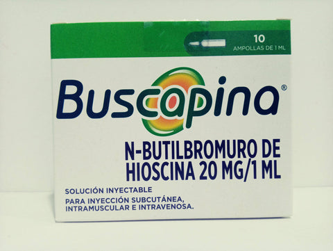 Buscapina 20 MG/1 ML x 10 Ampolla Solucion Inyectable