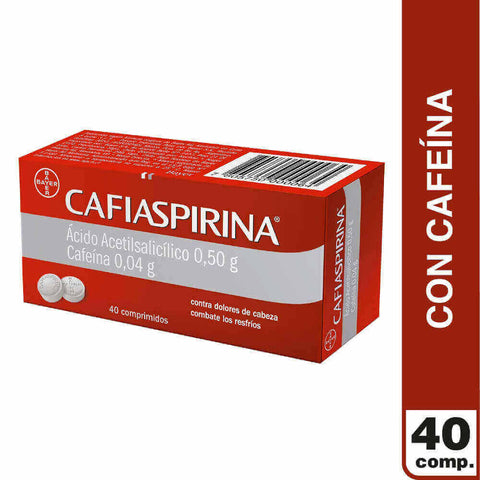 Cafiaspirina (Ac Acetilsalicilico 500Mg Cafeina 40Mg) X40Com.