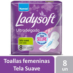 Ladysoft Ultra Delgada Microesferas De Gel C/Alas X8