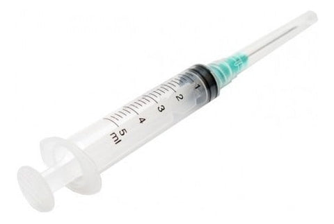 Jeringa 5ml con aguja 21G LBF