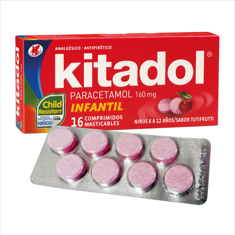 Kitadol 160 mg comp masticables
