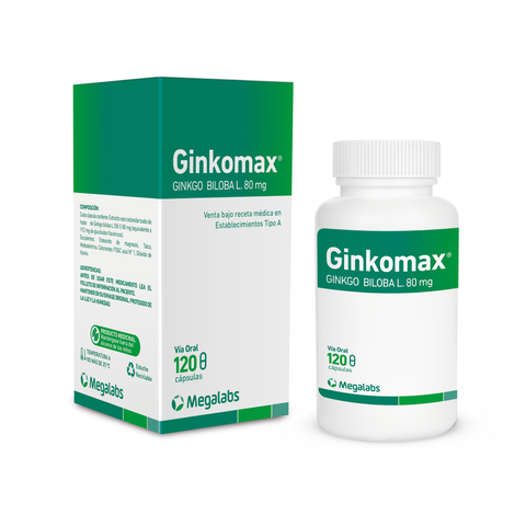 Ginkomax 80 mg x 120 Capsulas