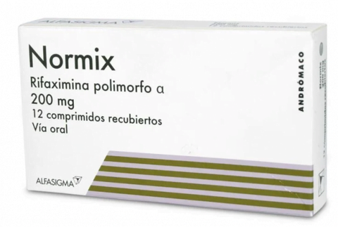 Normix 200 mg x 12 Comprimidos Recubiertos