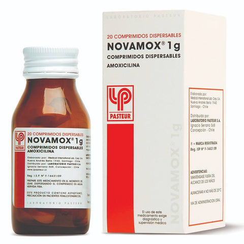 Novamox (Amoxicilina)1G X20Com.Disp.