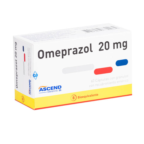 Omeprazol 20Mg X 60 Capsulas