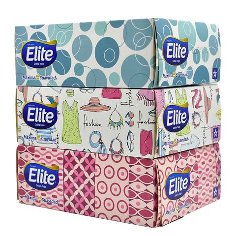 Tripack Elite Caja 90 PaÒuelos Doble Hoja X3