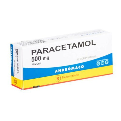 Paracetamol (B) 500 Mg Com X16