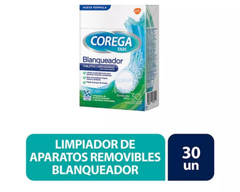 Corega Tabs Whitening x30 tabletas efervescentes