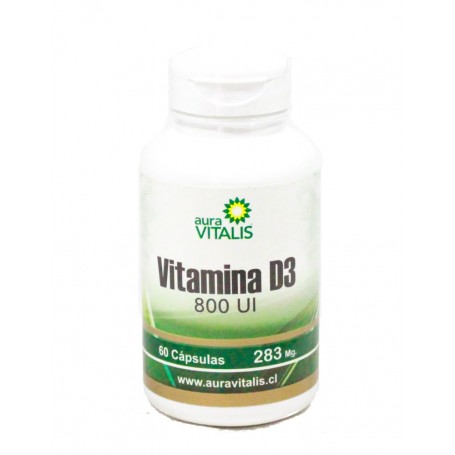 Vitamina D3 Aura Vitalis x60 C‡ps.
