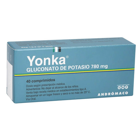 Yonka (Gluconato De Potasio) 780Mg X40Tab.