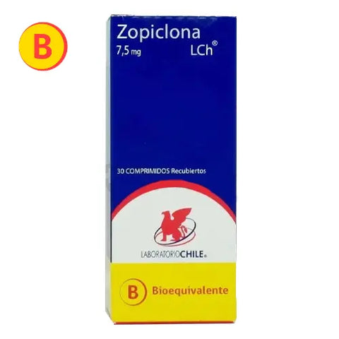 Zopiclona 7.5 mg x 30 comp Lab Chile